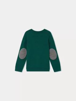 Bonpoint Bowen Sweater Green |Child Cardigans And Sweaters