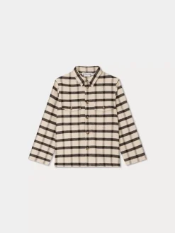 Bonpoint Boy Shirt Ecru |Child Tops