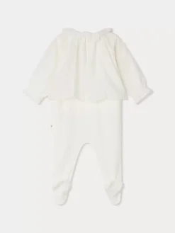 Bonpoint Brise Pajamas White Milk |Newborn & Baby Onesies And Pajamas