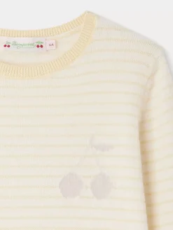 Bonpoint Brunelle Sweater Pale Yellow |Child Cardigans And Sweaters