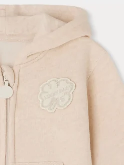 Bonpoint Bud Sweatshirt Ivory |Newborn & Baby Sweaters And Cardigans