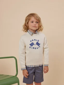 Bonpoint Calvin Shorts Northern Blue |Child Bottoms