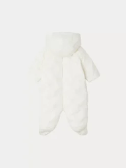 Bonpoint Caramelo Snowsuit Milk White |Newborn & Baby Outerwear