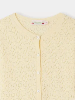 Bonpoint Cardigan Cherry Banane |Child Cardigans And Sweaters