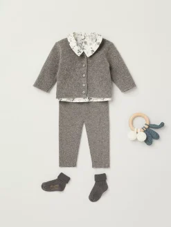 Bonpoint Cardigan Daevon Marron |Newborn & Baby Sweaters And Cardigans