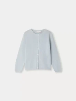 Bonpoint Cardigan Fela Ciel |Child Cardigans And Sweaters