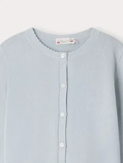 Bonpoint Cardigan Fela Ciel |Child Cardigans And Sweaters