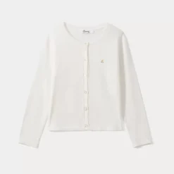 Bonpoint Cardigan Milk White |Child Cardigans And Sweaters