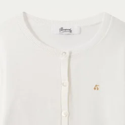 Bonpoint Cardigan Milk White |Child Cardigans And Sweaters