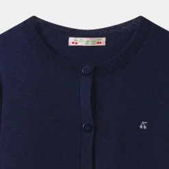 Bonpoint Cardigan Navy |Child Cardigans And Sweaters