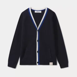 Bonpoint Cardigan Navy |Child Cardigans And Sweaters
