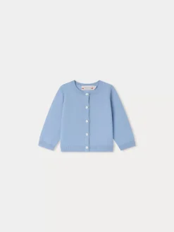 Bonpoint Cardigan Teyana Bleu Du Nord |Newborn & Baby Sweaters And Cardigans