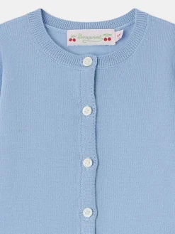 Bonpoint Cardigan Teyana Bleu Du Nord |Newborn & Baby Sweaters And Cardigans