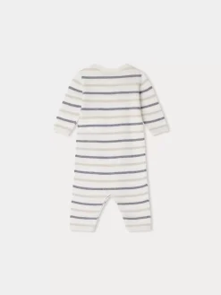 Bonpoint Carl Onesie North Blue |Newborn & Baby Sets And Jumpsuits