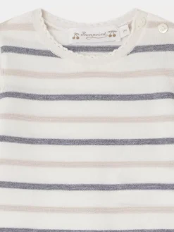 Bonpoint Carl Onesie North Blue |Newborn & Baby Sets And Jumpsuits