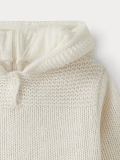 Bonpoint Cashmere Burnoose For Baby Milk White |Newborn & Baby Outerwear