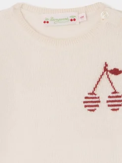 Bonpoint Celly Sweater Pale Pink |Newborn & Baby Sweaters And Cardigans