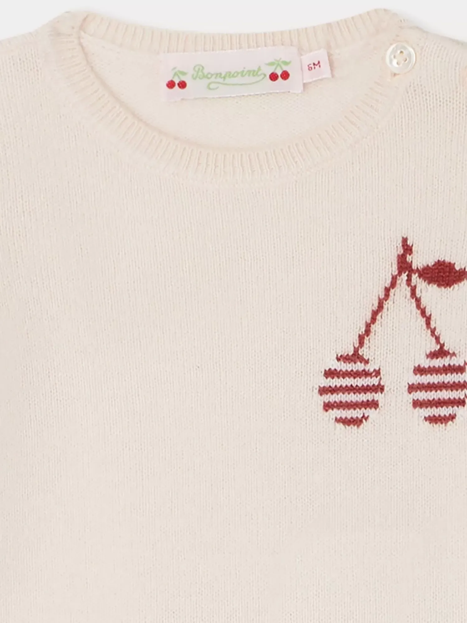 Bonpoint Celly Sweater Pale Pink |Newborn & Baby Sweaters And Cardigans