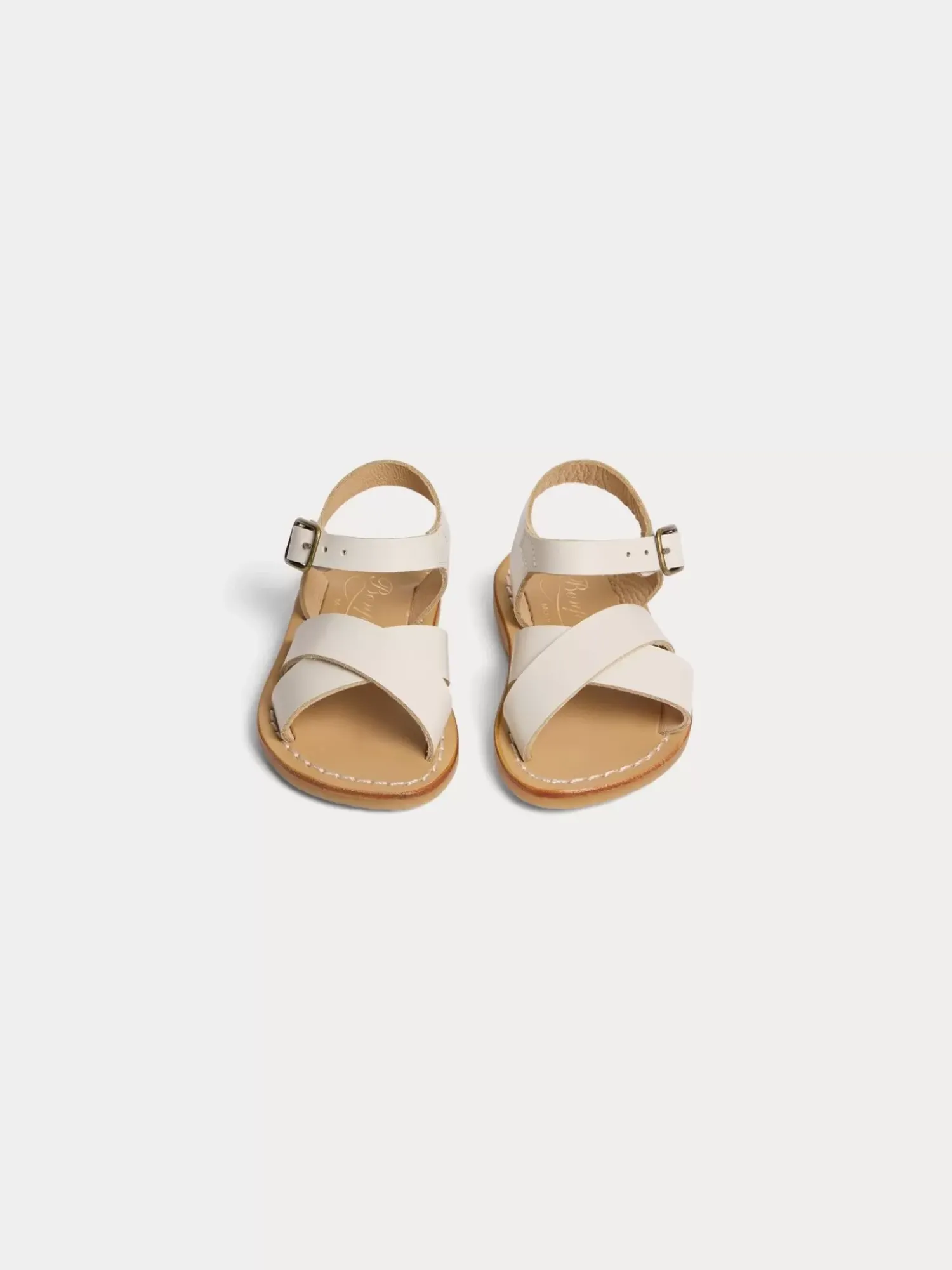 Bonpoint Chaussures Premiers Pas Fiby Ecru |Newborn & Baby Shoes
