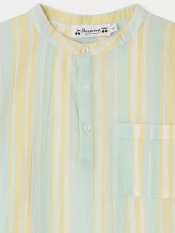 Bonpoint Chemise Artiste Lagon |Child Tops