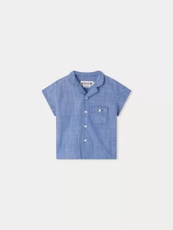 Bonpoint Chemise Gerald Bleu |Newborn & Baby Tops