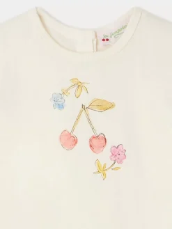 Bonpoint Cira T-Shirt Ecru |Newborn & Baby Tops