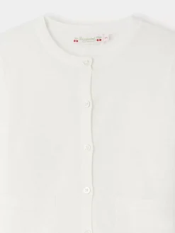 Bonpoint Clarisse Cardigan Milk White |Child Cardigans And Sweaters