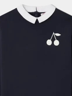 Bonpoint Claudia Sweatshirt Navy |Child Sweatshirts