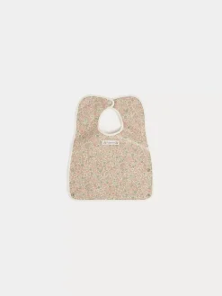 Bonpoint Clip Bib Pink Flowers |Newborn & Baby Childcare