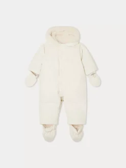 Bonpoint Combinaison Pilote Daegon Blanc Lait |Newborn & Baby Outerwear