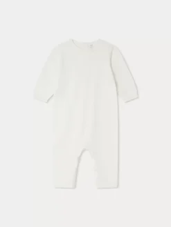 Bonpoint Combinaison Tilouana Blanc Lait |Newborn & Baby Sets And Jumpsuits