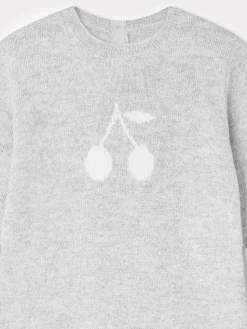 Bonpoint Combinaison Tilouana Gris Chine Clair |Newborn & Baby Sets And Jumpsuits