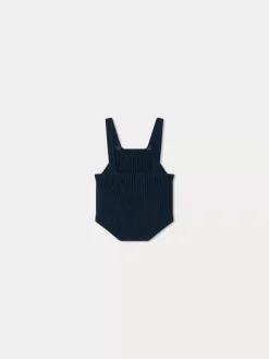 Bonpoint Conie Romper Petrol Blue |Newborn & Baby Sets And Jumpsuits