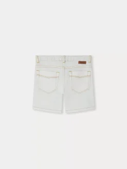 Bonpoint Corey Bermuda Shorts Aqua Blue |Child Bottoms