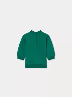 Bonpoint Dady Sweatshirt Green |Newborn & Baby Sweaters And Cardigans