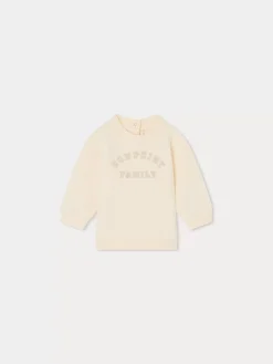 Bonpoint Dahlia Sweatshirt Pink |Newborn & Baby Sweaters And Cardigans