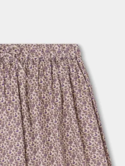 Bonpoint Daisy Skirt Taupe Flowers |Child Skirts