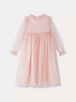 Bonpoint Dalia Dress Faded Pink |Child Dresses