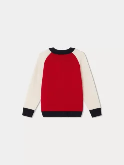 Bonpoint Damian Sweater Red |Child Cardigans And Sweaters