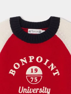 Bonpoint Damian Sweater Red |Child Cardigans And Sweaters