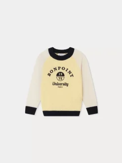 Bonpoint Damian Sweater Yellow |Child Cardigans And Sweaters