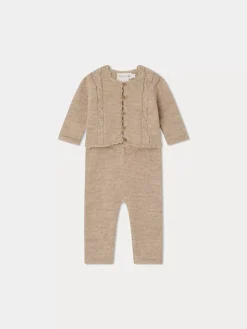 Bonpoint Dangelou Set Sand |Newborn & Baby Sets And Jumpsuits