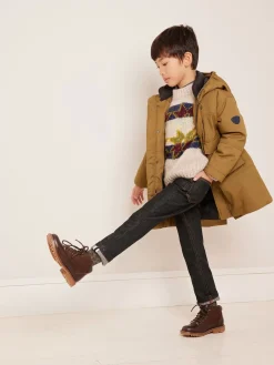 Bonpoint Danton Ankle Boots Cocoa |Child Shoes