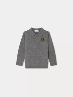 Bonpoint Darius Sweater Dark Heathered Gray |Child Cardigans And Sweaters