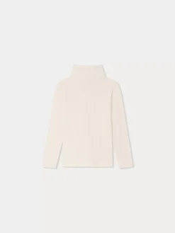 Bonpoint Delie Roll-Neck Sweater Camellia Pink |Child Tops