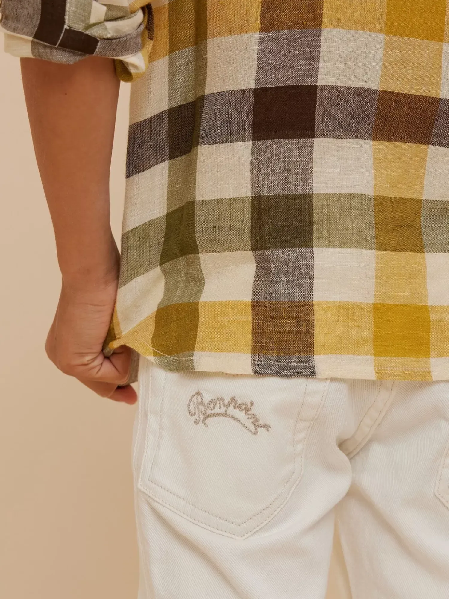 Bonpoint Dewey Pants Milk White |Child Bottoms