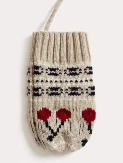 Bonpoint Dhuri Mittens Alabaster White |Child Accessories