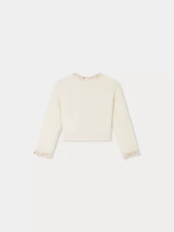 Bonpoint Divine Cardigan Milk White |Child Cardigans And Sweaters