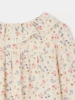 Bonpoint Dixie Blouse Camellia Pink |Child Tops