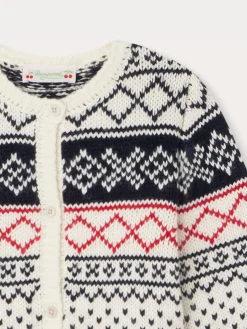 Bonpoint Dothilba Cardigan Navy |Child Cardigans And Sweaters
